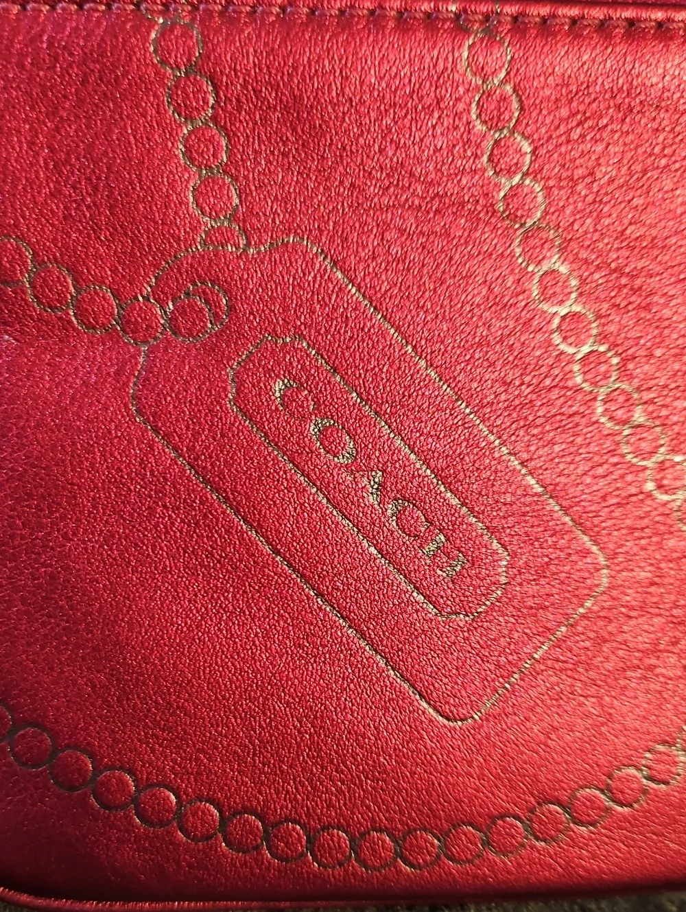 Coach Raspberry Wristlet With Hangtag, NWT, 6
